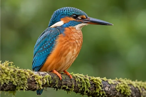 After: A pixelated bird becomes sharp and detailed.