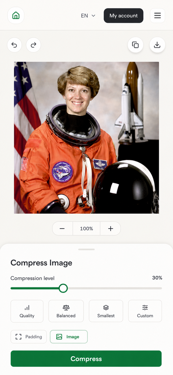 EditGator image editor design concept 35: Editorial compression