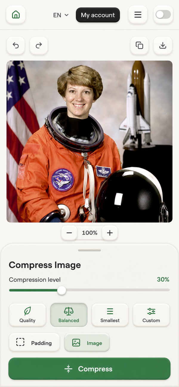 EditGator image editor design concept 38: Soft ceramic controls